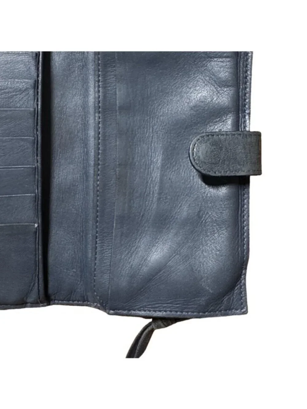 Bottega Veneta Intrecciato Woven Leather French Wallet Soft Blue Classic